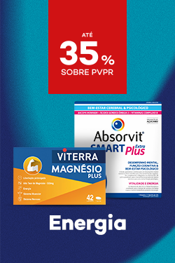 Suplementos de Energia com destaque promocional de  at&eacute; 35% sobre pre&ccedil;o de Venda ao P&uacute;blico Recomendado